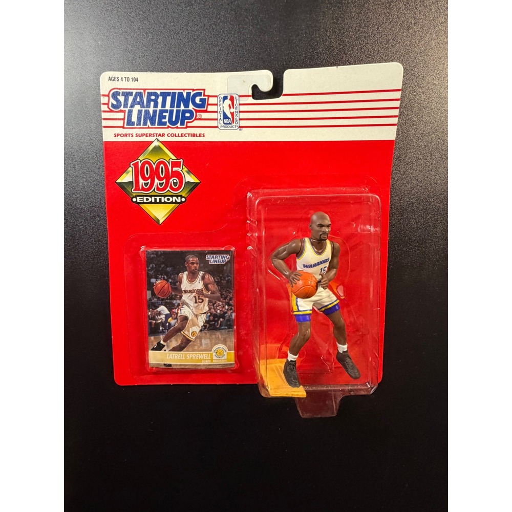 1995 Starting Lineup Latrell Sprewell Golden State Warriors Figure with Card NEW